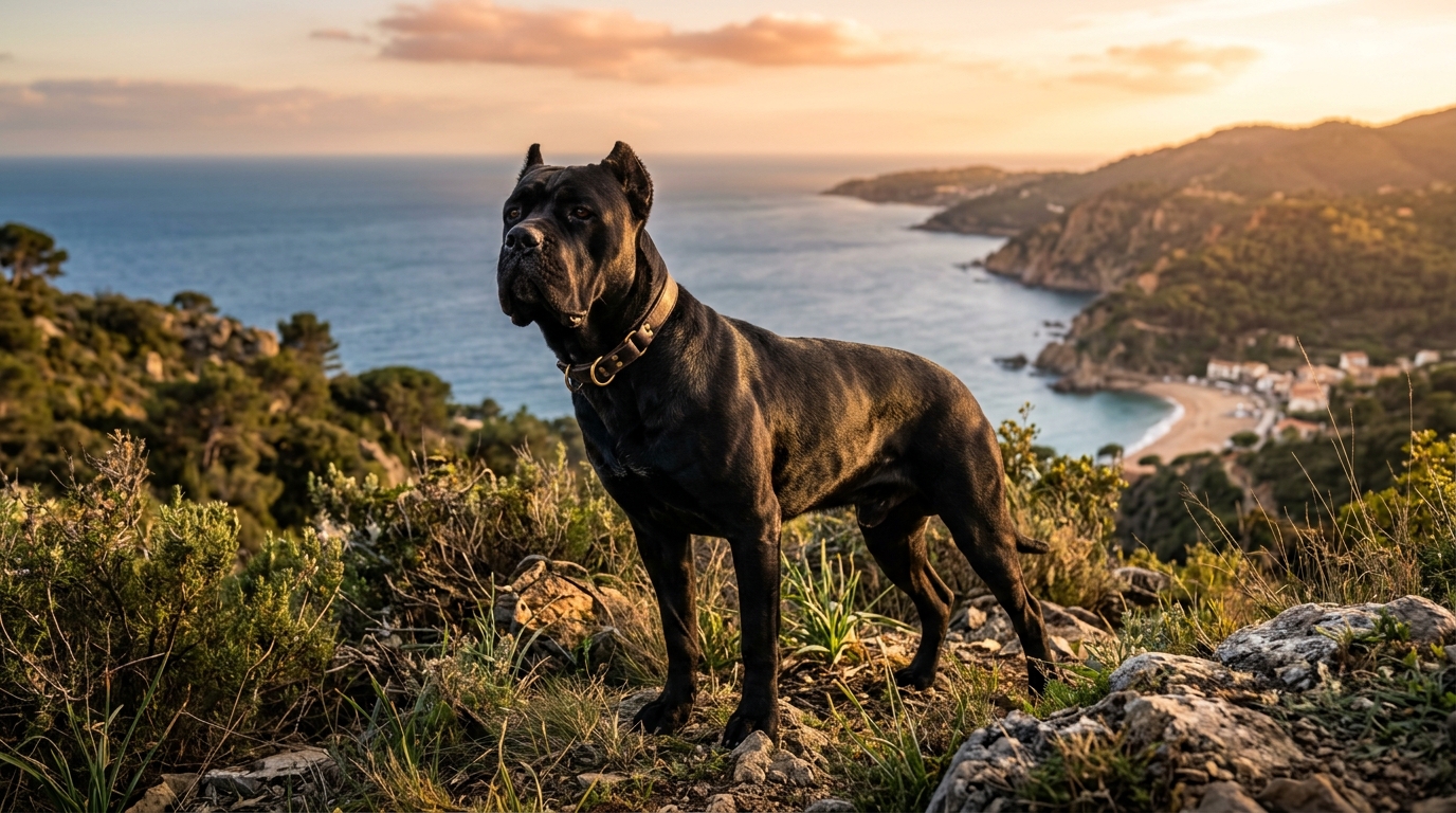 Ejemplar de Cane Corso representativo de Top Genética en El Maresme